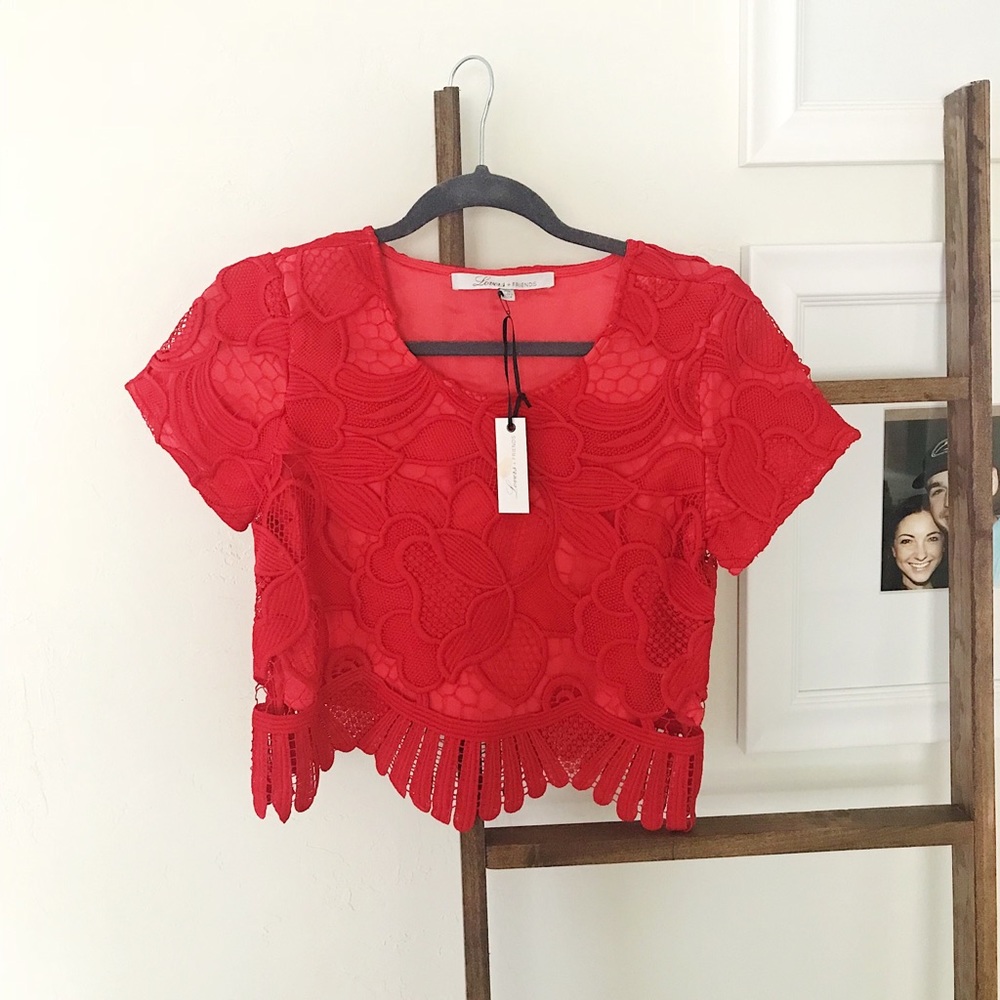 Lovers and Friends Crop Top Red | XS